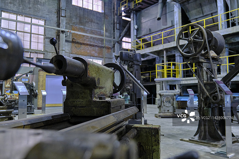 沈阳中国工业博物馆工厂重型机器工业设备图片素材