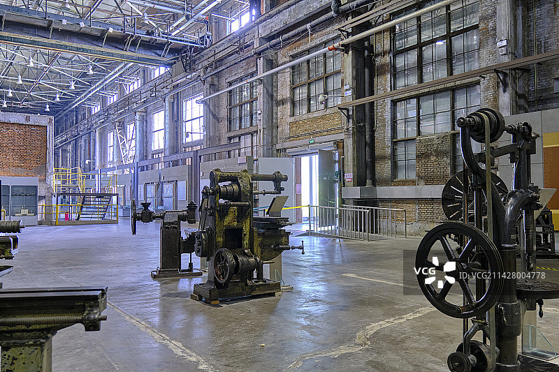 沈阳中国工业博物馆工厂重型机器工业设备图片素材