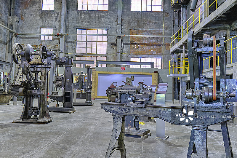 沈阳中国工业博物馆工厂重型机器工业设备图片素材