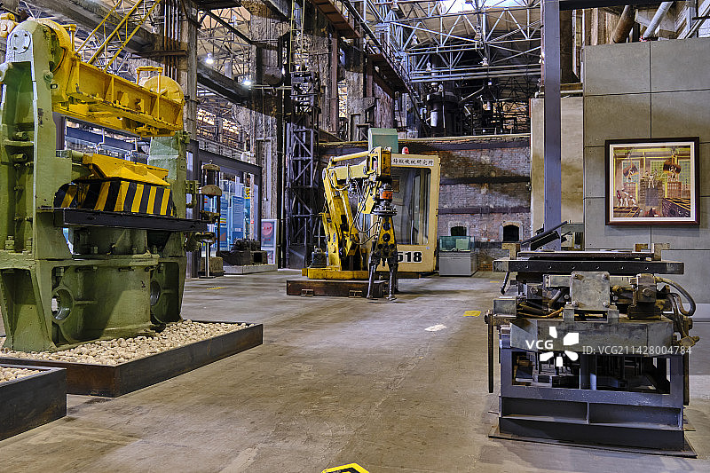 沈阳中国工业博物馆工厂重型机器工业设备图片素材