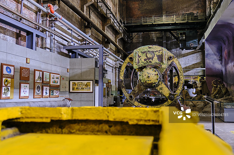 沈阳中国工业博物馆工厂重型机器工业设备图片素材