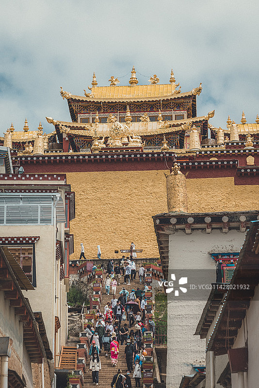 云南香格里拉松赞林寺图片素材