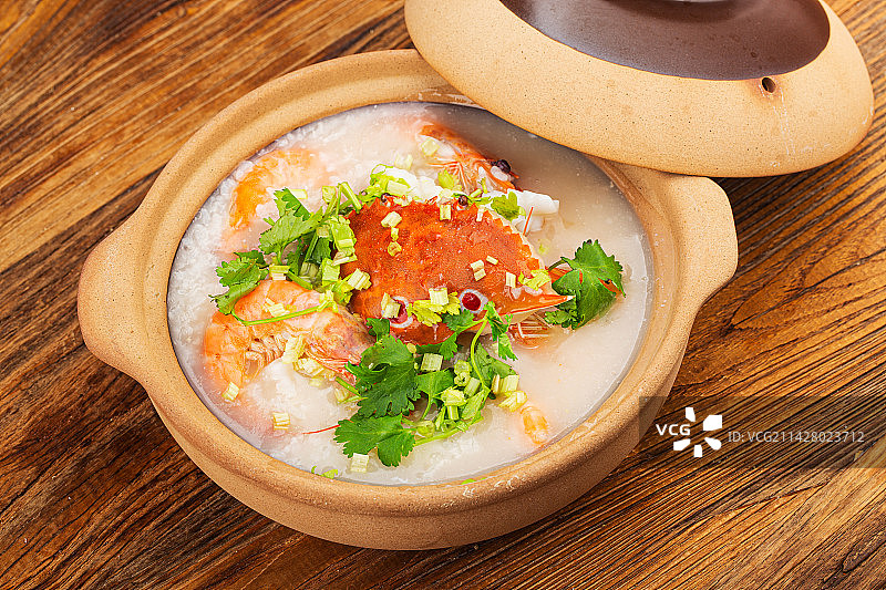 潮汕海鲜粥图片素材