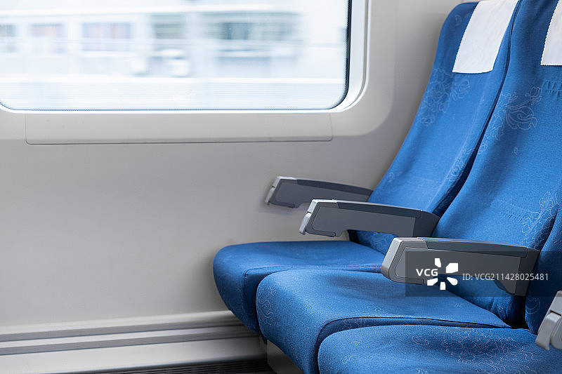 高铁动车空的座位图片素材