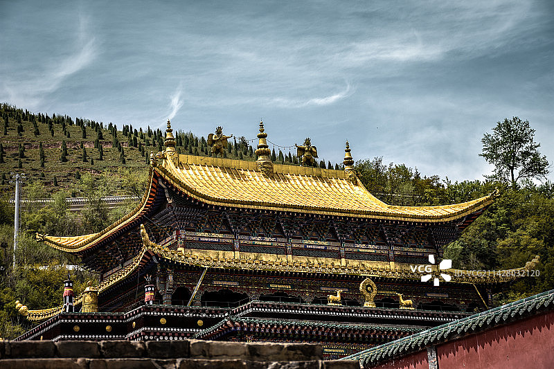 塔尔寺——小金瓦殿图片素材