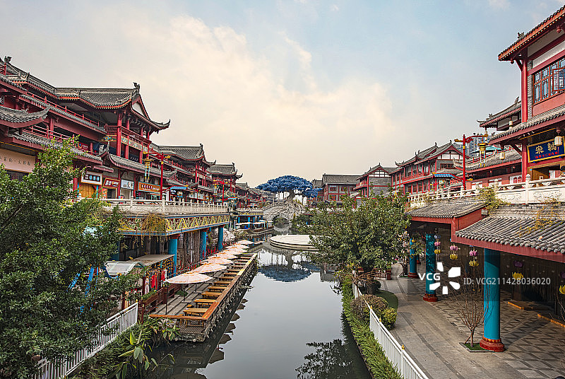 眉山东坡印象水街图片素材