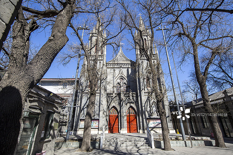 北京市东交民巷：圣弥厄尔教堂图片素材