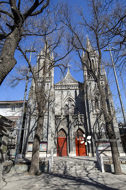 北京市东交民巷：圣弥厄尔教堂图片素材