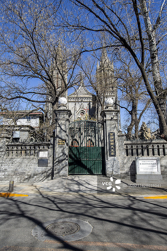 北京市东交民巷：圣弥厄尔教堂图片素材