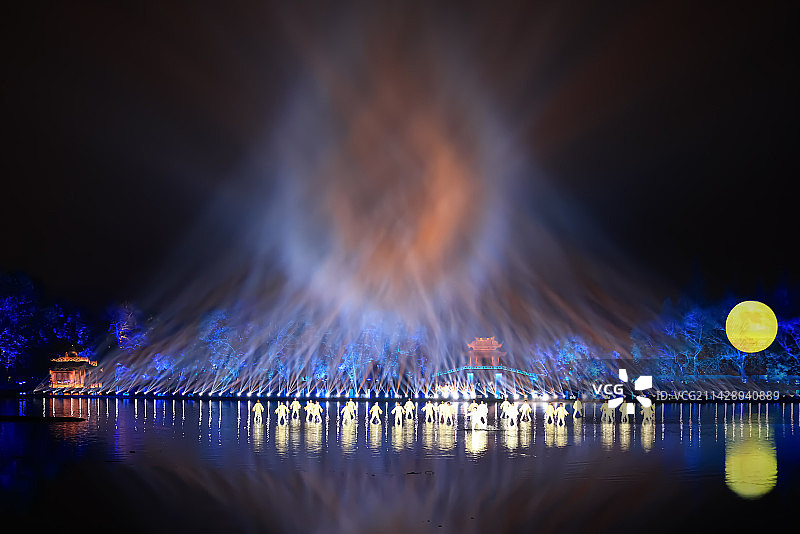 杭州西湖曲院风荷印象西湖 最忆是杭州图片素材