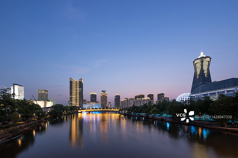 杭州市区城市风光图片素材