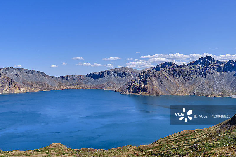 吉林长白山天池西坡湖泊高山自然唯美风光图片素材