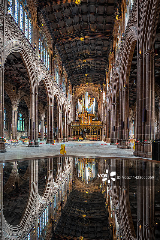 英国曼彻斯特大教堂室内图片素材