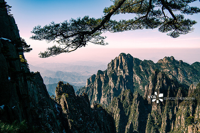 冬游黄山图片素材