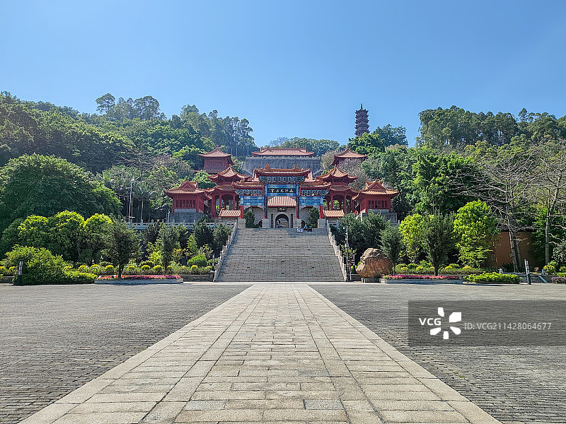 广东广州南沙天后宫建筑图片素材