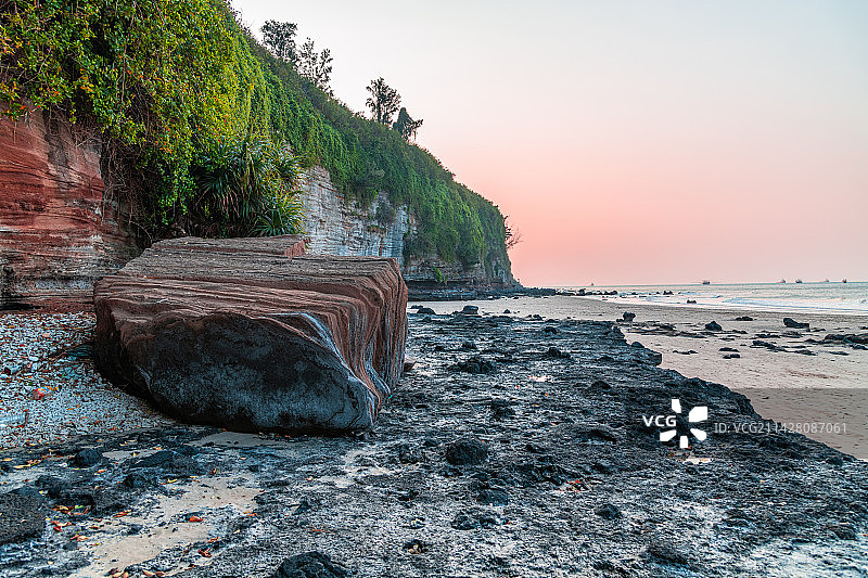 涠洲岛   海岸 落日 风光 广西北海图片素材