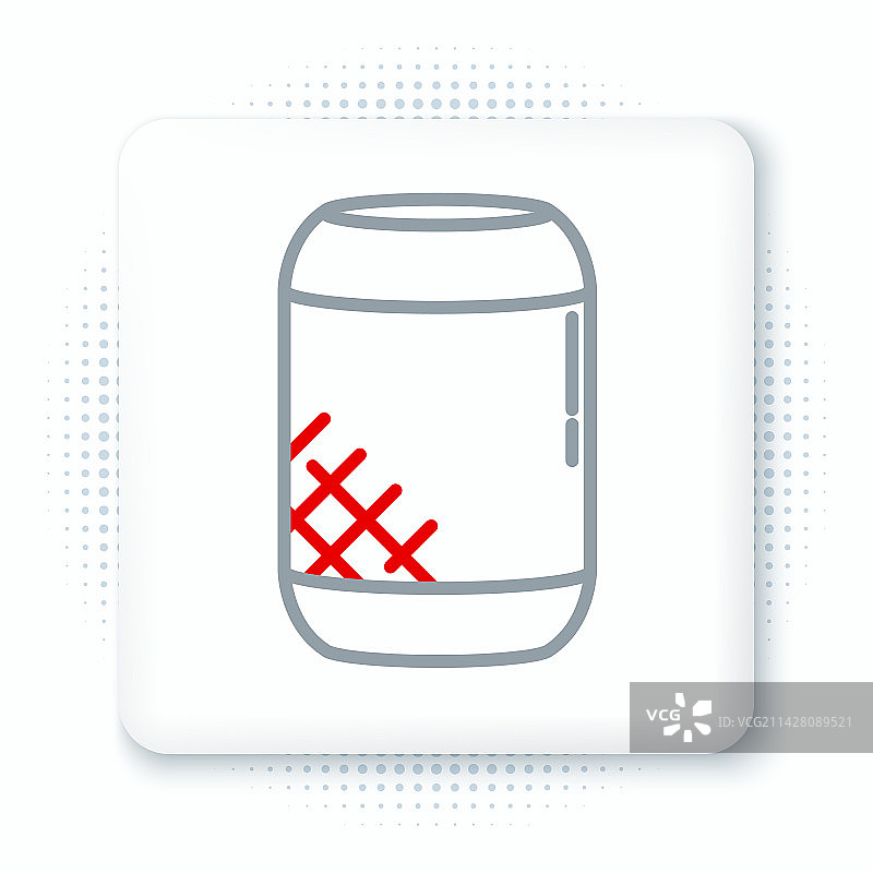 白色背景上的语音助手线性图标图片素材