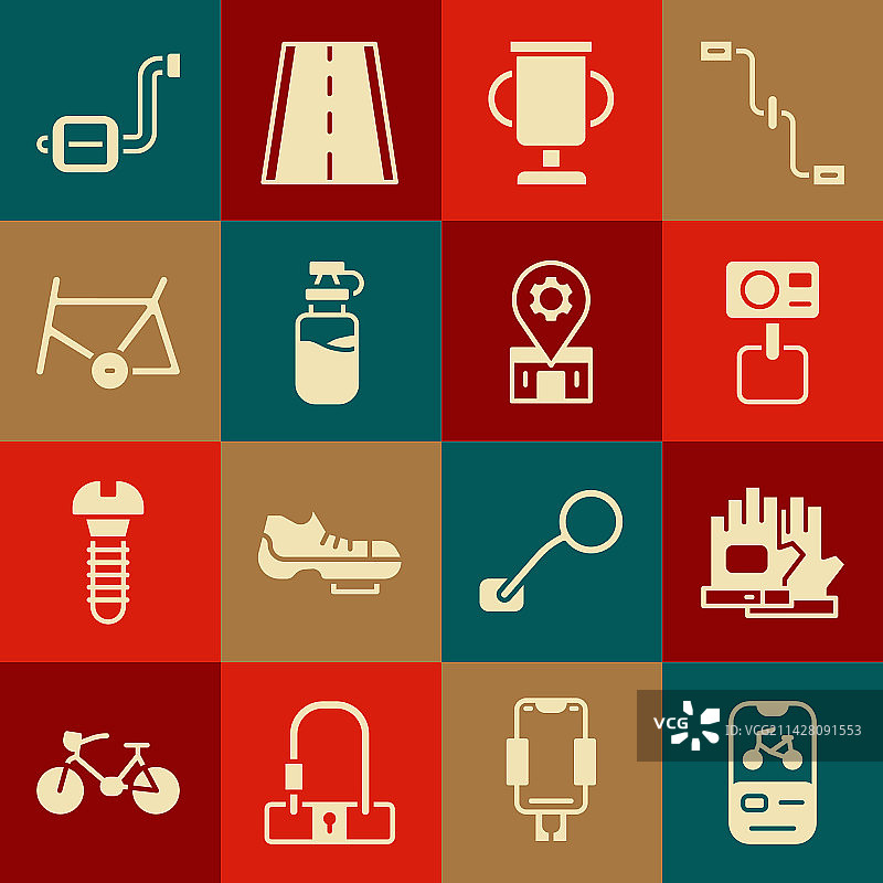 自行车租赁手机App手套运动图片素材