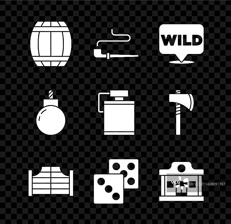 火药桶烟斗指针套装图片素材