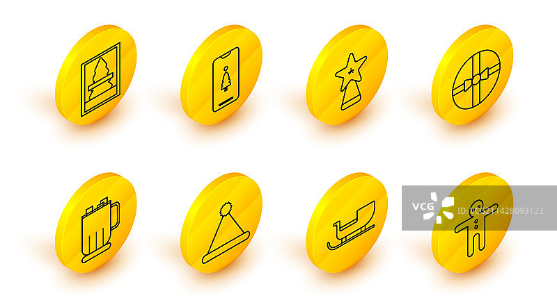 节日姜饼人饼干圣诞节图片素材