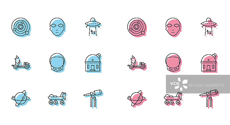 环绕地球的卫星图片素材