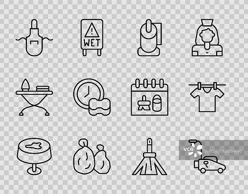 桌布污渍和割草机线条组合图片素材