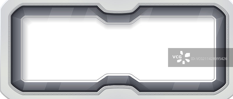 银色横向窗户构图图片素材