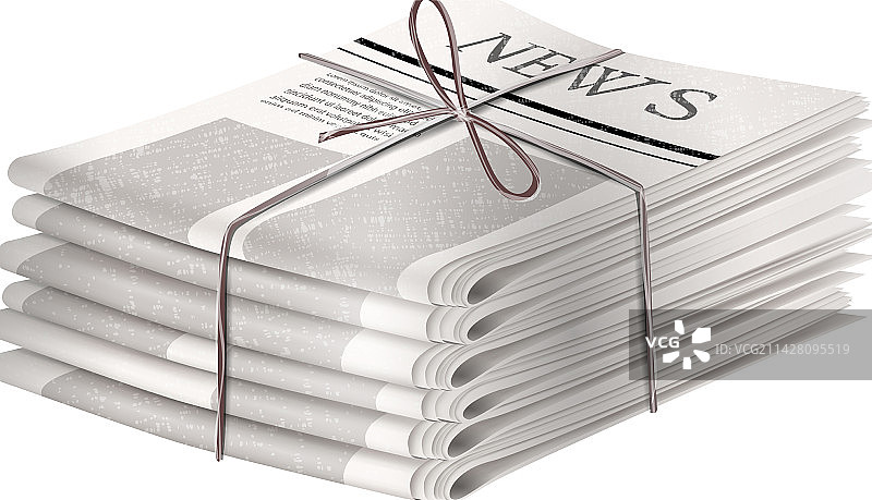 家庭废弃报纸构成图片素材