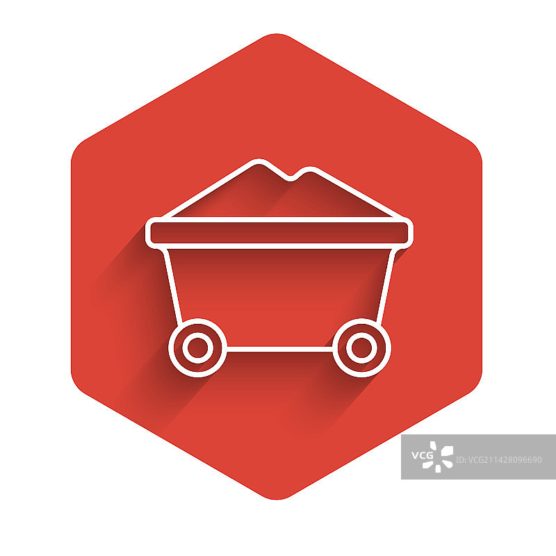 煤矿手推车图标图片素材