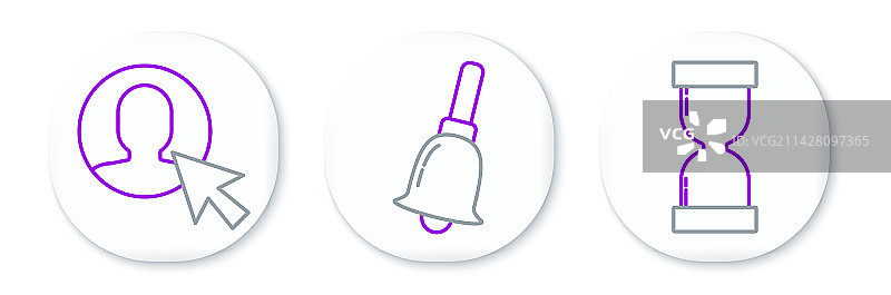 旧沙漏流沙用户线条图片素材