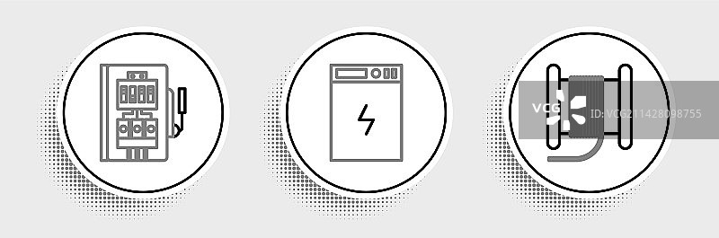 卷轴上的电线电缆图片素材