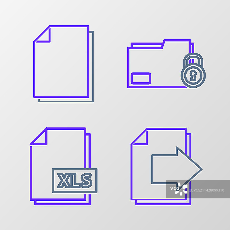 下一页箭头XLS文件图片素材