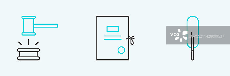 羽毛笔、法官 gavel 与诉讼图片素材