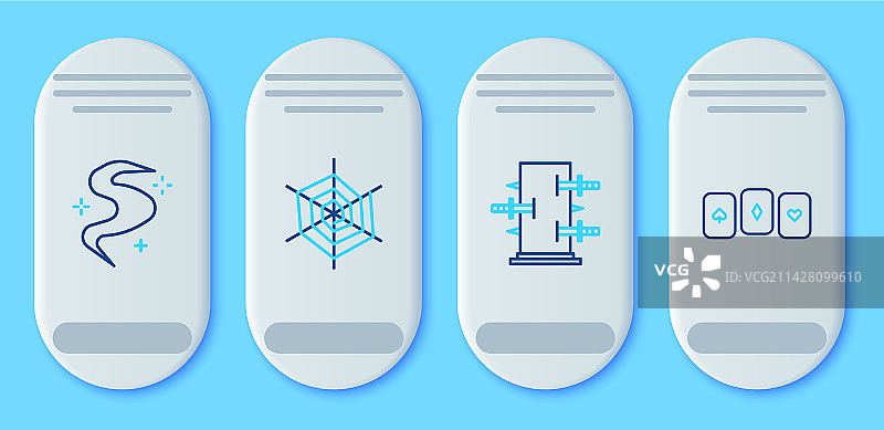 蜘蛛网和魔术箱图片素材