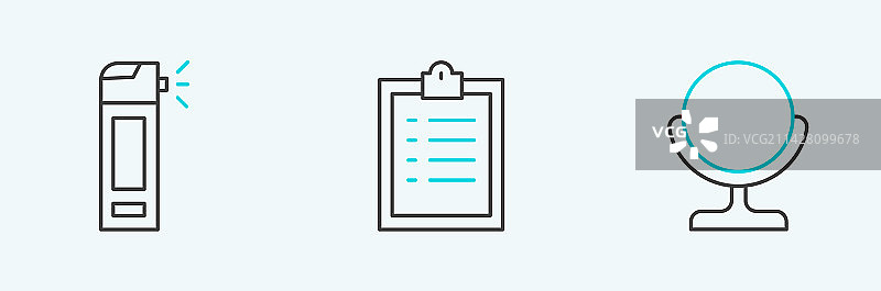 圆形化妆镜喷嘴瓶图片素材