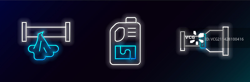 管道适配器、破裂的管道与排水管图片素材