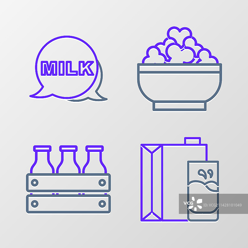 木制牛奶瓶包装线条纸图片素材