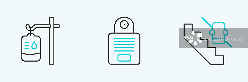 残疾人电梯输液袋对讲机图片素材