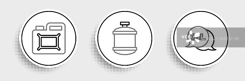 机动车和丙烷的油罐图片素材