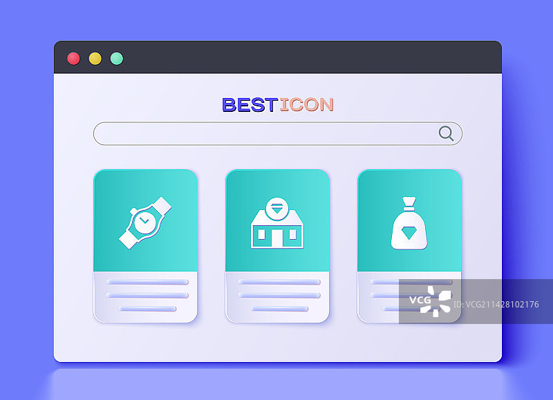 珠宝店腕表和宝石包包套装图片素材
