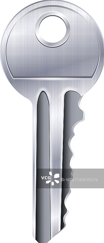 逼真银色钥匙组合图片素材