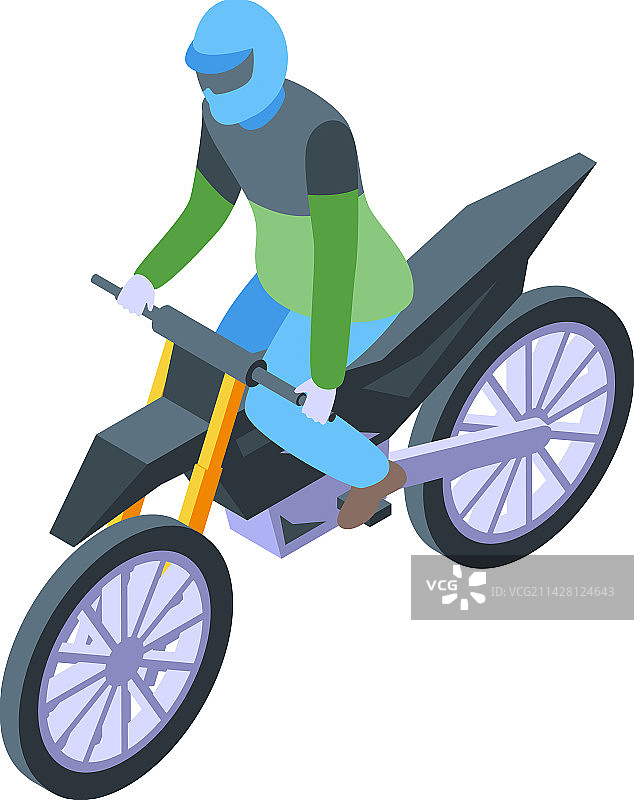 摩托车越野图标2.5D：摩托车车轮图片素材