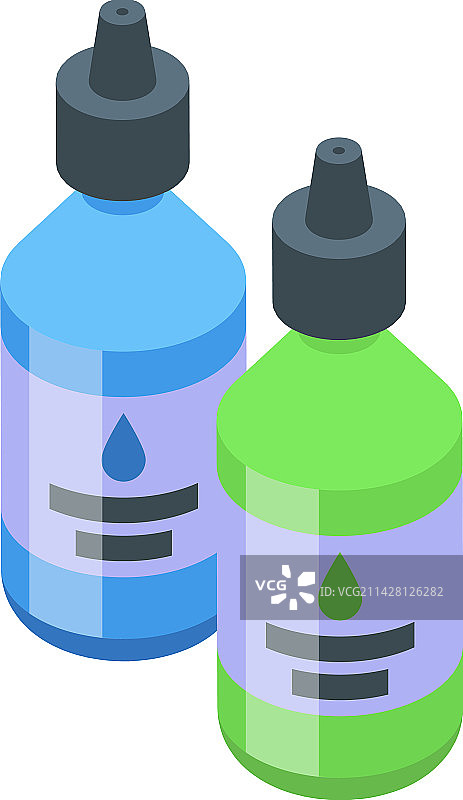 油漆滴瓶图标2.5D木纹图片素材