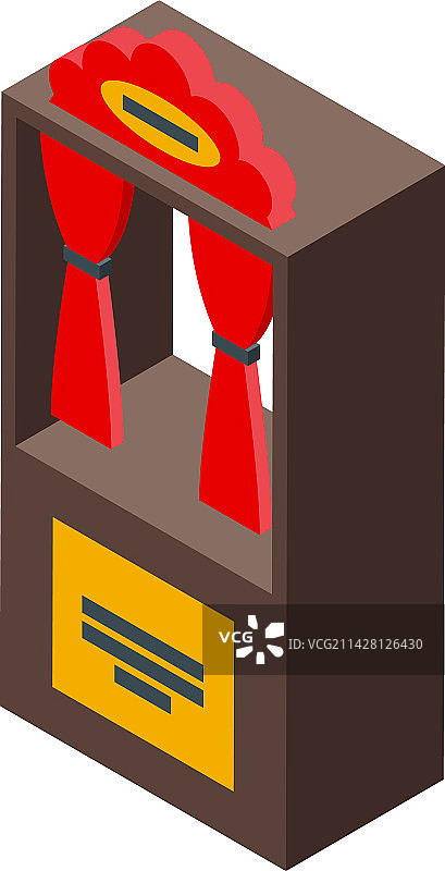 舞台表演2.5D图标图片素材