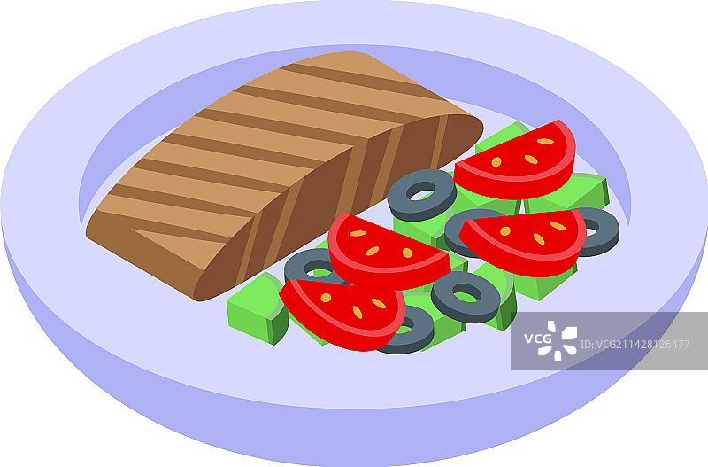 鱼饲料图标2.5D风格，中国家庭图片素材