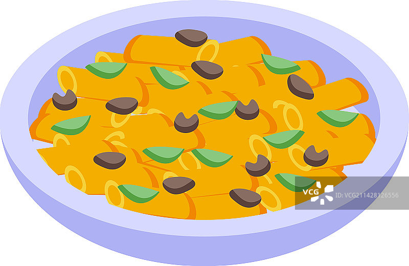 亚洲美食图标2.5D家庭幸福图片素材