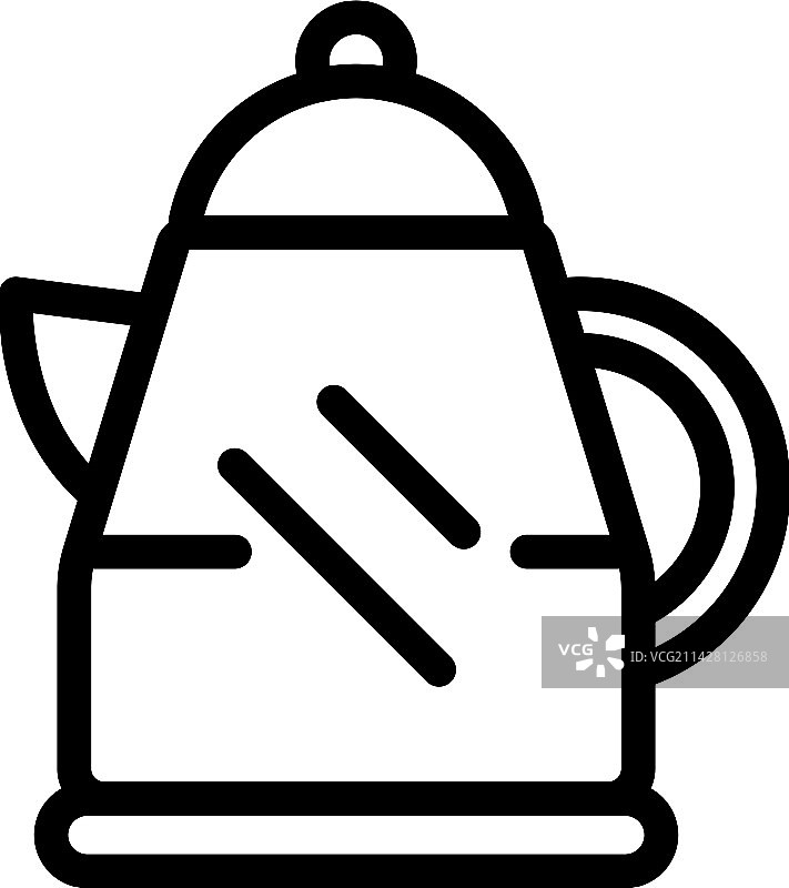 玻璃罐轮廓图标：水和电力图片素材