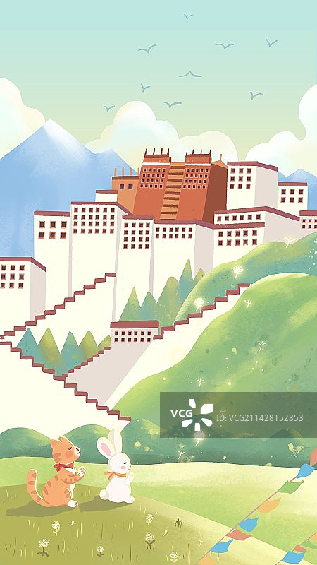 西藏拉萨立秋图片素材