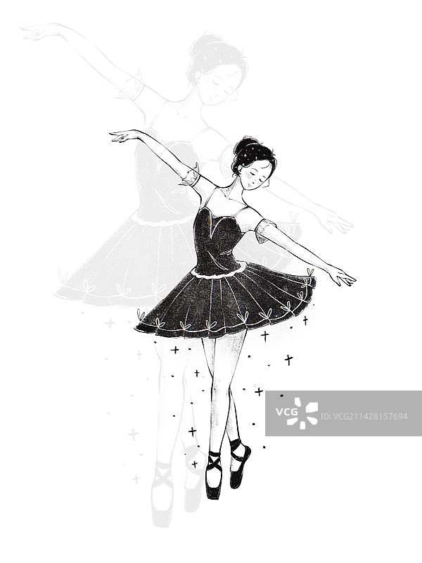 芭蕾舞女孩图片素材