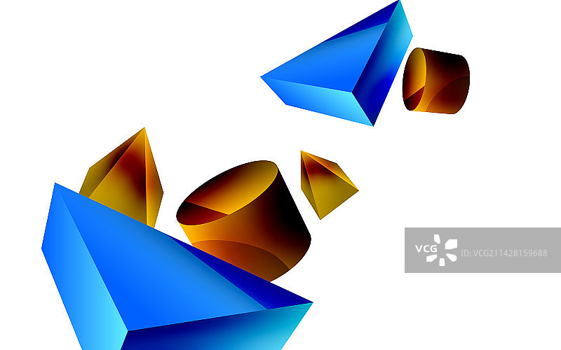 三维极简几何抽象背景图片素材